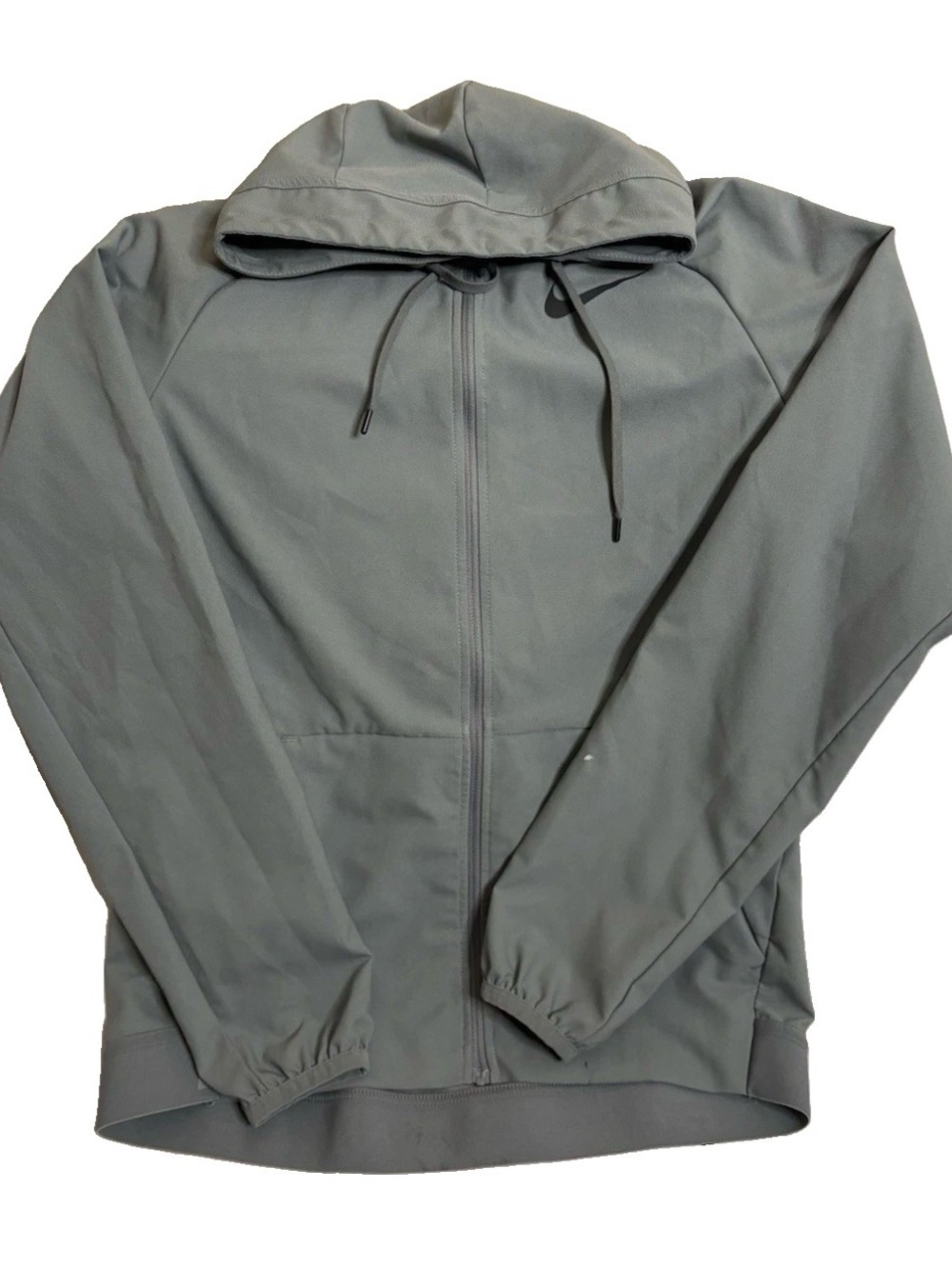 Nike Dri-Fit Pro Training Full Zip Hoodie, Mens Small, Grey, Hooded